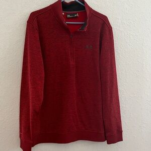 Under Armour Men's Zip Up Red Sweater